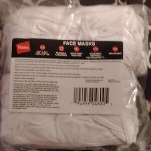 Hanes Soft White Masks